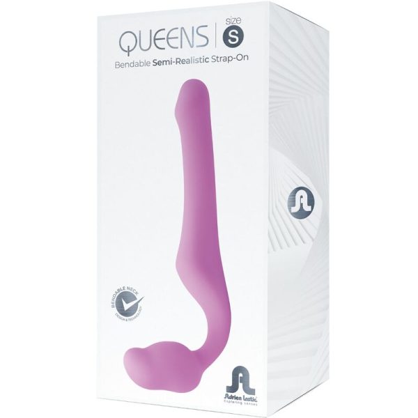 ADRIEN LASTIC - QUEENS STRAP-ON SOUPLE ROSE TAILLE S - – Image 5