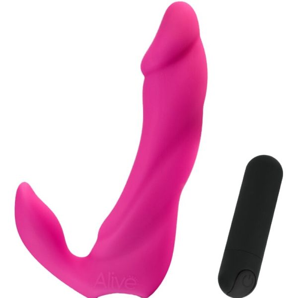 ALIVE - GODE VIBRATEUR BIFUN PRO ROSE 14,9 CM - – Image 2