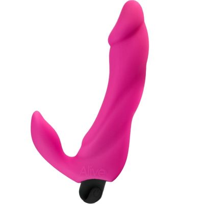 ALIVE - GODE VIBRATEUR BIFUN PRO ROSE 14,9 CM -