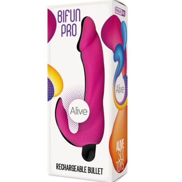 ALIVE - GODE VIBRATEUR BIFUN PRO ROSE 14,9 CM - – Image 3