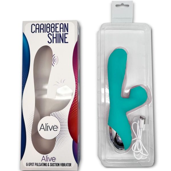 ALIVE - VIBRATEUR CARIBBEAN SHINE & SUCKER BLEU - – Image 4