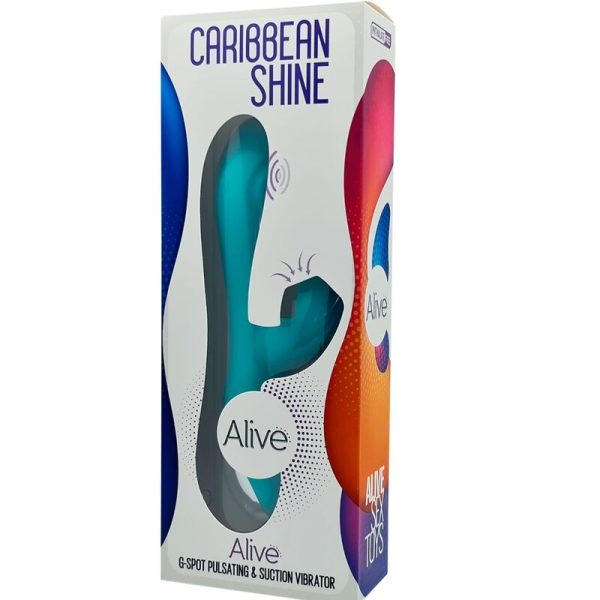 ALIVE - VIBRATEUR CARIBBEAN SHINE & SUCKER BLEU - – Image 5