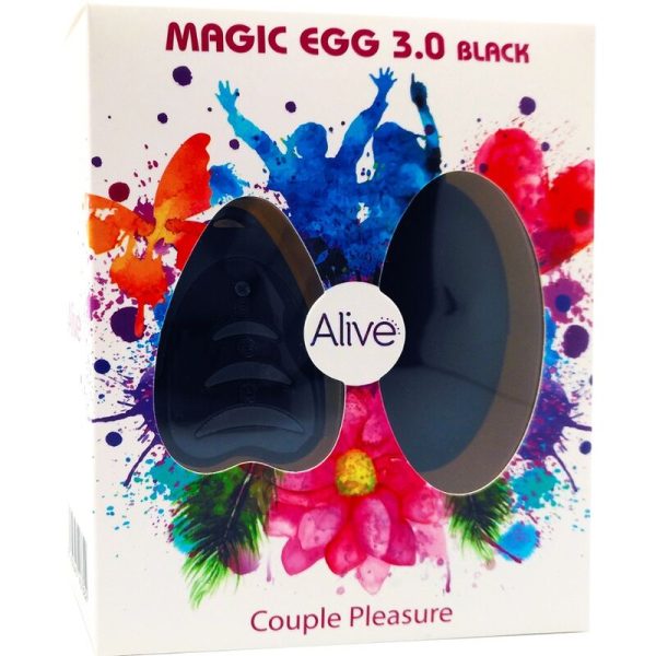 ALIVE - MAGIC EGG 3.0 OEUF VIBRANT TÉLÉCOMMANDE NOIR - – Image 2