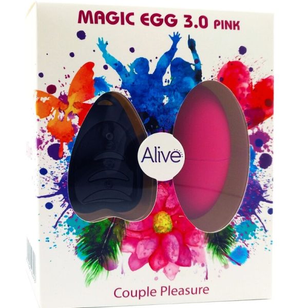 ALIVE - MAGIC EGG 3.0 OEUF VIBRANT TÉLÉCOMMANDE ROSE - – Image 2