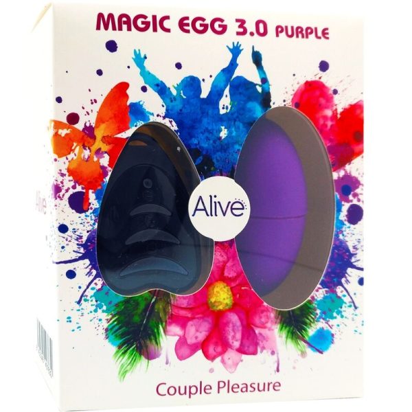 ALIVE - MAGIC EGG 3.0 OEUF VIBRANT TÉLÉCOMMANDE VIOLET - – Image 2