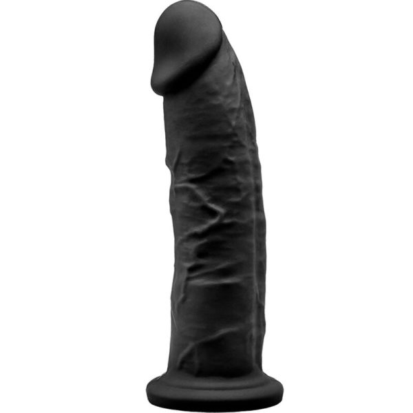 SILEXD - MODÈLE 2 PÉNIS RÉALISTE PREMIUM SILEXPAN SILICONE NOIR 19 CM -