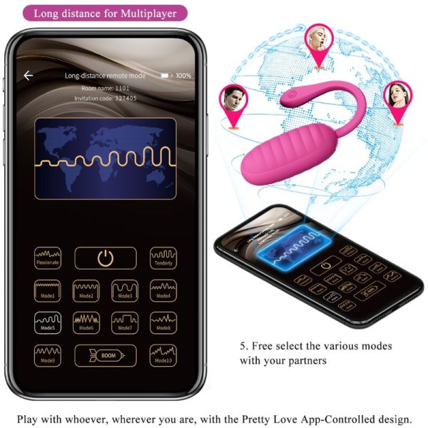 PRETTY LOVE - OEUF VIBRANT RECHARGEABLE ROSE CATALINA - – Image 6