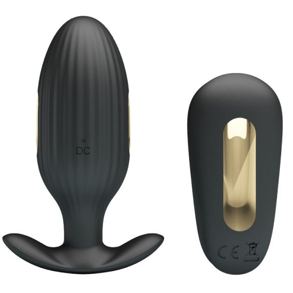 PRETTY LOVE - VIBRATEUR ANAL RECHARGEABLE KELLY PLUG NOIR -