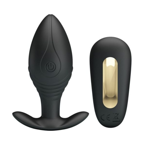PRETTY LOVE - VIBRATEUR RECHARGEABLE REGINA ANAL PLUG NOIR -