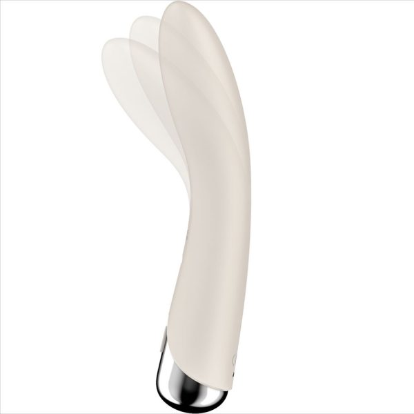 SATISFYER - VIBRATEUR ROTATEUR SPINNING VIBE 1 G-SPOT BEIGE - – Image 5