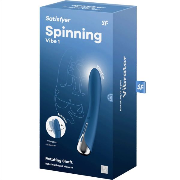 SATISFYER - VIBRATEUR ROTATEUR BLEU SPINNING VIBE 1 G-SPOT - – Image 7