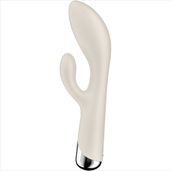 SATISFYER - SPINNING RABBIT 1 CLITORIS ET STIMULATION DU POINT G BEIGE - – Image 4