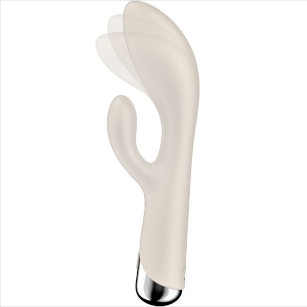 SATISFYER - SPINNING RABBIT 1 CLITORIS ET STIMULATION DU POINT G BEIGE - – Image 5