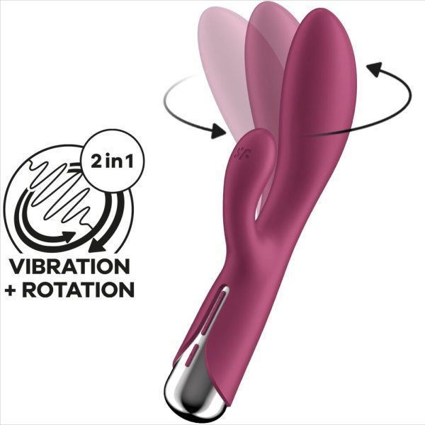 SATISFYER - SPINNING RABBIT 1 CLITORIS ET STIMULATION DU POINT G ROUGE - – Image 6