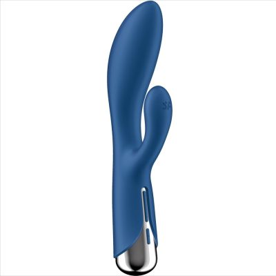 SATISFYER - SPINNING RABBIT 1 CLITORIS ET STIMULATION DU POINT G BLEU -