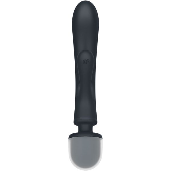 SATISFYER - MASSEUR VIBRATEUR LAPIN TRIPLE LOVER GRIS - – Image 4