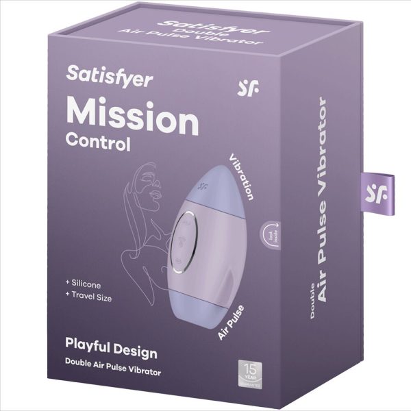 SATISFYER - MISSION CONTROL PETIT VIBRATEUR  DOUBLE IMPULSION LILAS - – Image 5