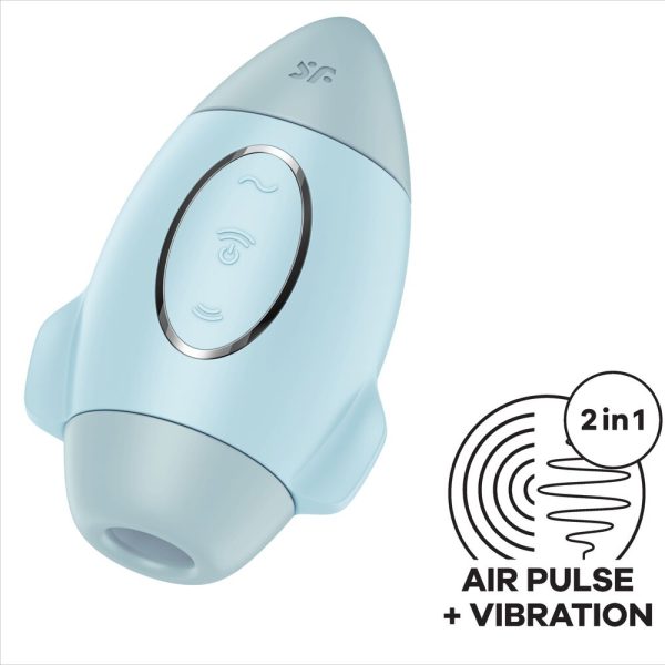 SATISFYER - MISSION CONTROL BLEU PETIT VIBRATEUR  DOUBLE IMPULSION - – Image 5