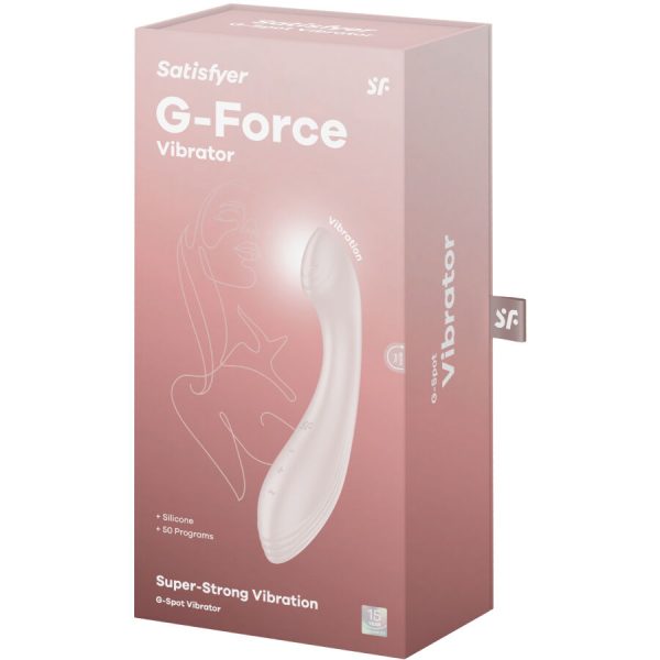 SATISFYER - STIMULATEUR VIBRATEUR G-FORCE G-SPOT BEIGE - – Image 6