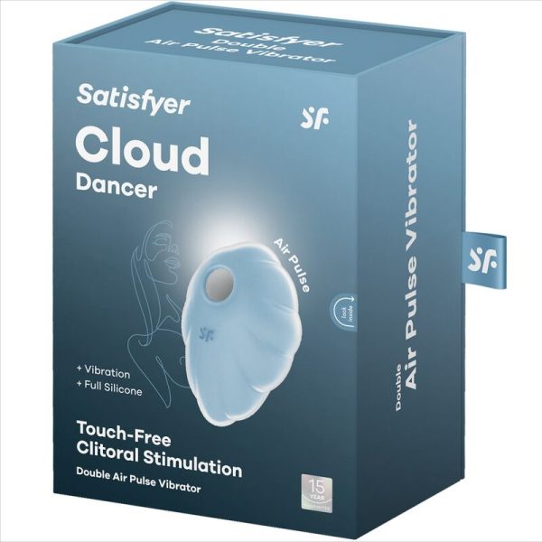 SATISFYER - VIBRATEUR CLOUND DANCER BLEU AIR PULSE - – Image 6
