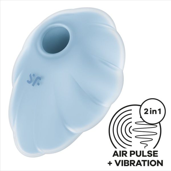 SATISFYER - VIBRATEUR CLOUND DANCER BLEU AIR PULSE - – Image 3