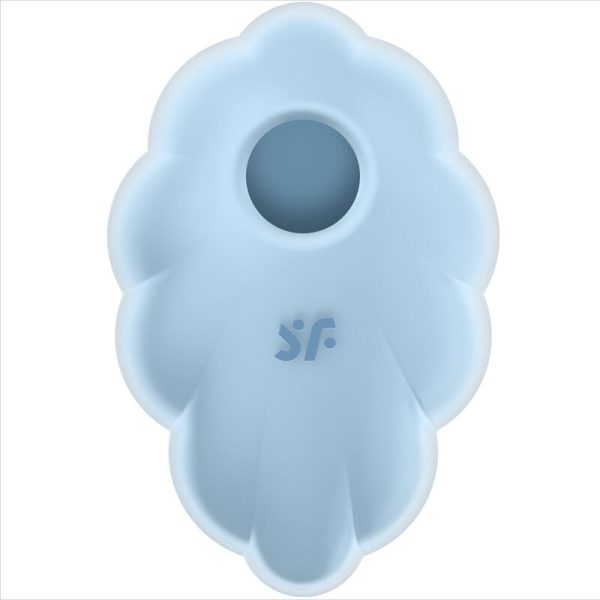 SATISFYER - VIBRATEUR CLOUND DANCER BLEU AIR PULSE -