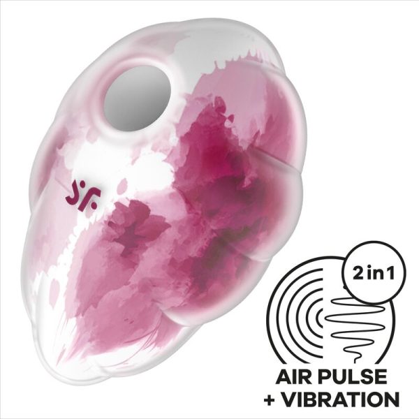 SATISFYER - CLOUND DANCER VIBRATEUR ROUGE AIR PULSE - – Image 3