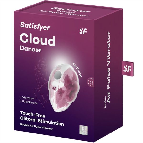 SATISFYER - CLOUND DANCER VIBRATEUR ROUGE AIR PULSE - – Image 7