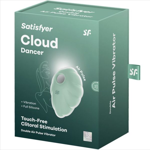 SATISFYER - VIBRATEUR CLOUND DANCER VERT AIR PULSE - – Image 5