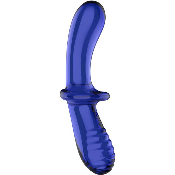 SATISFYER - GODE DOUBLE CRISTAL BLEU - – Image 2