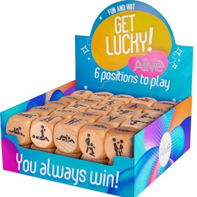 ALIVE - BOÎTE  DÉS GET LUCKY 6 POSITIONS 50 UNITÉS -