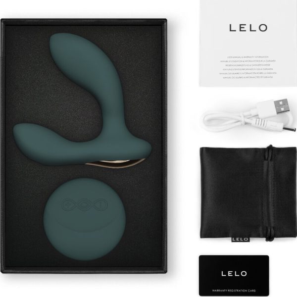 LELO - MASSEUR DE PROSTATE  TÉLÉCOMMANDE HUGO 2 VERT VERT - – Image 2