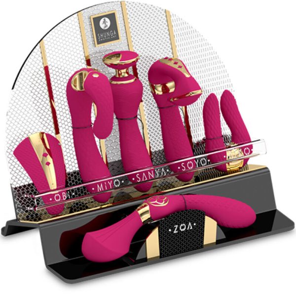 SHUNGA - PRÉSENTOIR 6 MASSEURS INTIMES FUCHSIA -