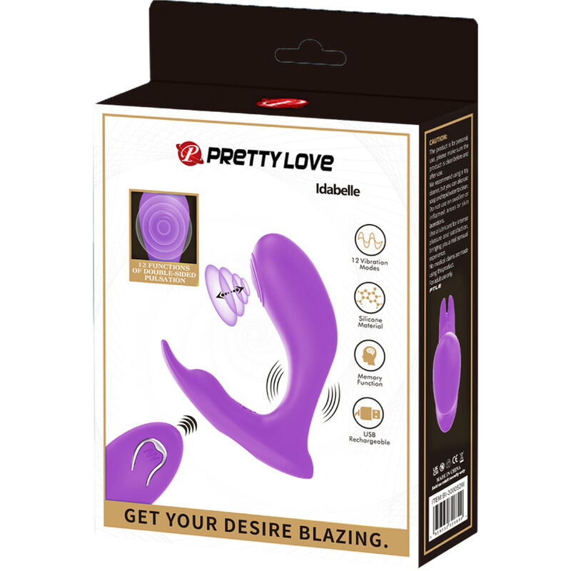 PRETTY LOVE - TÉLÉCOMMANDE À VIBRATION ET PULSATION IDABELLE VIOLET - – Image 7