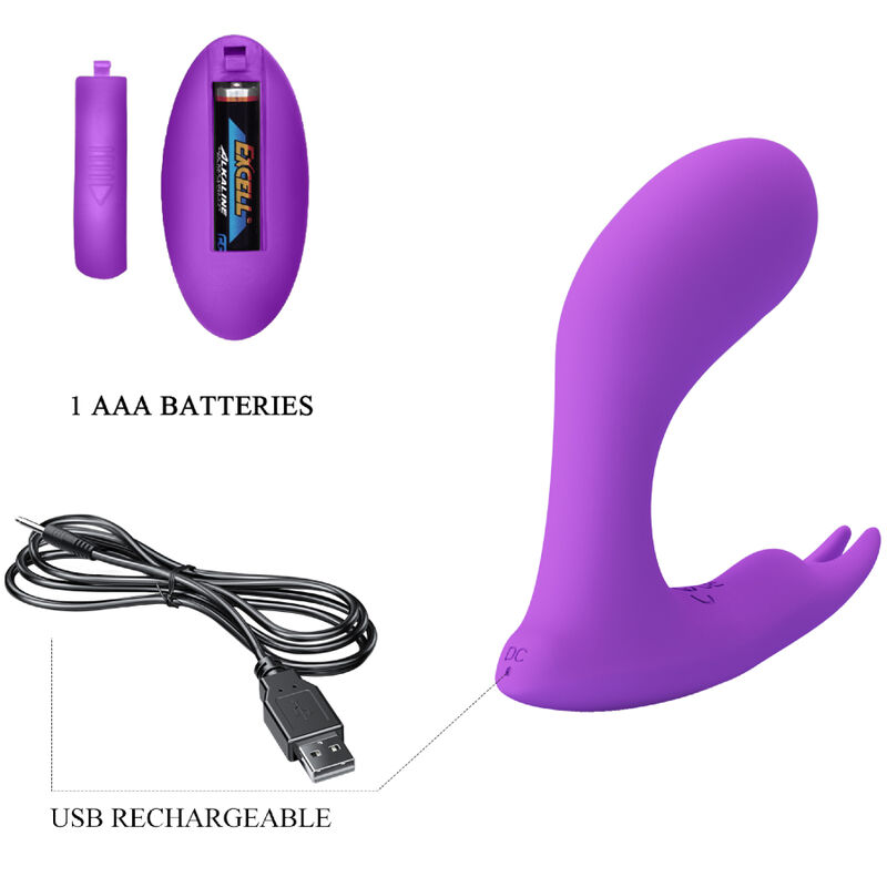 PRETTY LOVE - TÉLÉCOMMANDE À VIBRATION ET PULSATION IDABELLE VIOLET - – Image 5