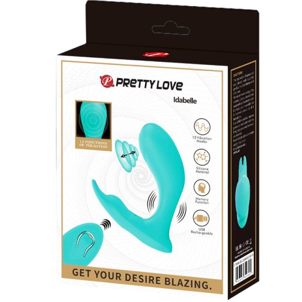 PRETTY LOVE - TÉLÉCOMMANDE À VIBRATION ET PULSATION IDABELLE BLEU - – Image 7