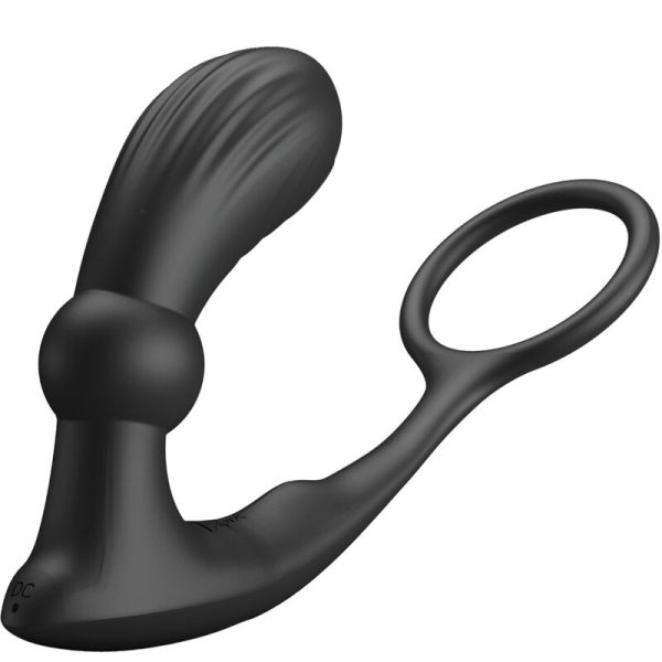 PRETTY LOVE - ANNEAU ANAL ET VIBRATEUR WARREN NOIR -