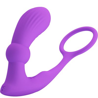 PRETTY LOVE - ANNEAU ANAL ET VIBRATEUR WARREN VIOLET -
