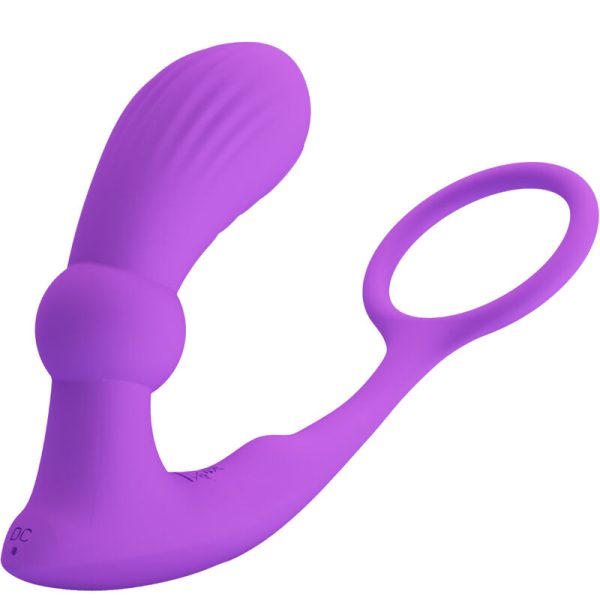 PRETTY LOVE - ANNEAU ANAL ET VIBRATEUR WARREN VIOLET -