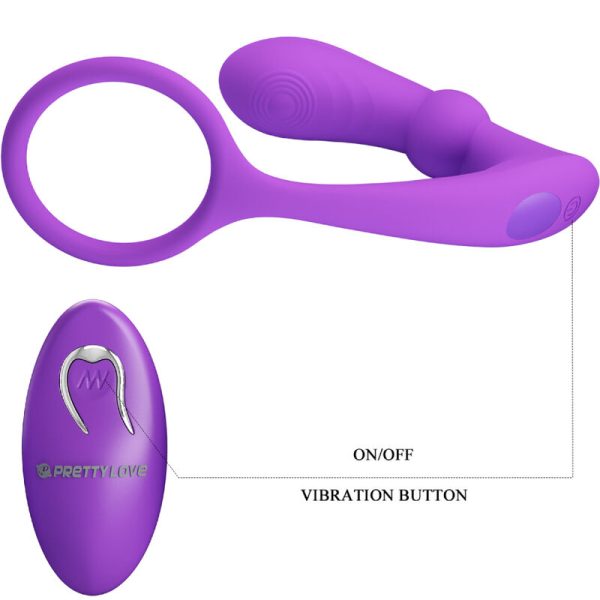 PRETTY LOVE - ANNEAU ANAL ET VIBRATEUR WARREN VIOLET - – Image 6