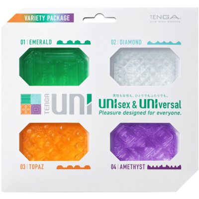 TENGA - PACK DE DÉS  DÉS POUR MASTURBATEUR UNI VARIETY 4 UNITÉS -
