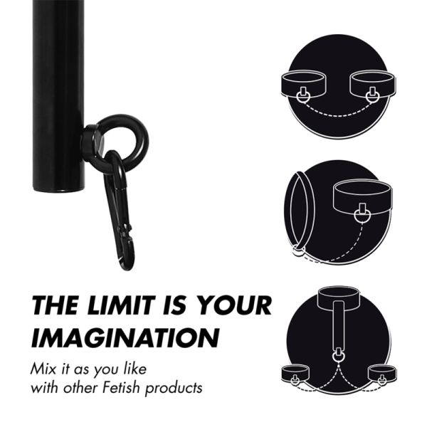 BONDAGE SOUMIS FETISH - BARRE SÉPARATEUR RÉGLABLE 4 PIÈCES - – Image 6