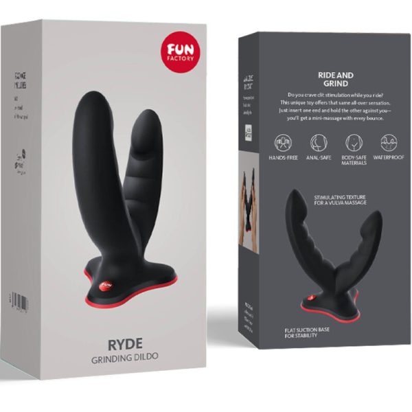 FUN FACTORY - DOUBLE GODE ET MASSEUR RYDE NOIR - – Image 5