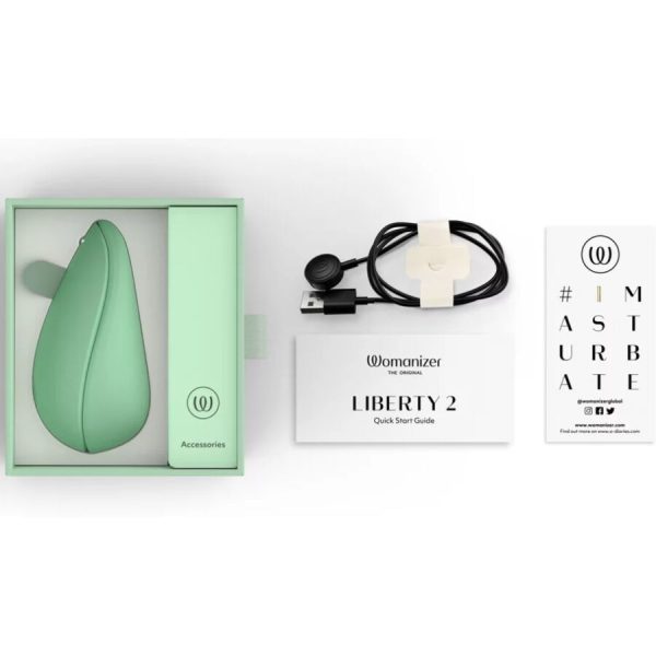 WOMANIZER - LIBERTY 2 STIMULATEUR & VENTOUSE CLITORIS VERT CLAIR - – Image 6