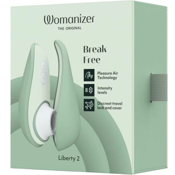 WOMANIZER - LIBERTY 2 STIMULATEUR & VENTOUSE CLITORIS VERT CLAIR - – Image 7