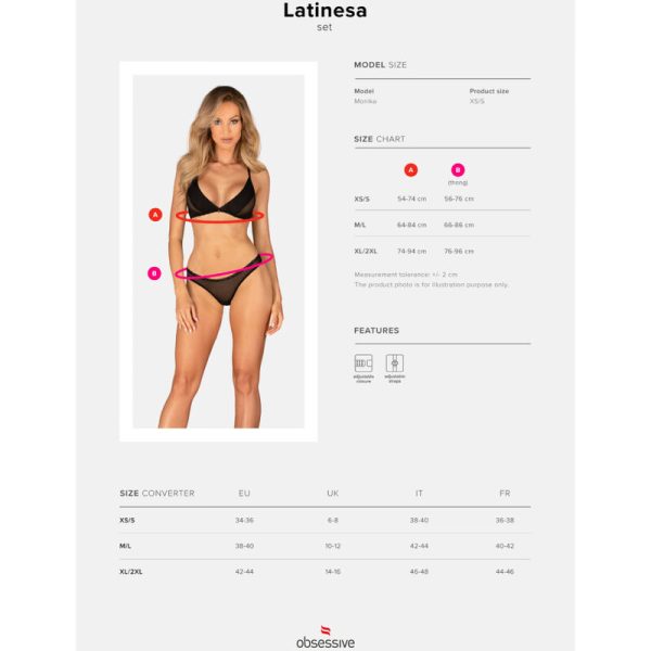 OBSESSIVE - LATINESA ENSEMBLE DEUX PIÈCES XS/S - – Image 7