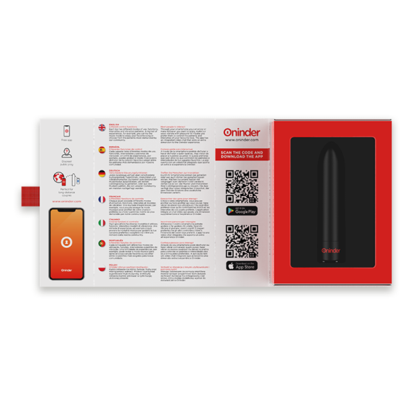 ONINDER - BERLIN VIBRATEUR BULLET NOIR 9 MODES 8,5 X 2 CM - APPLICATION GRATUITE - – Image 7