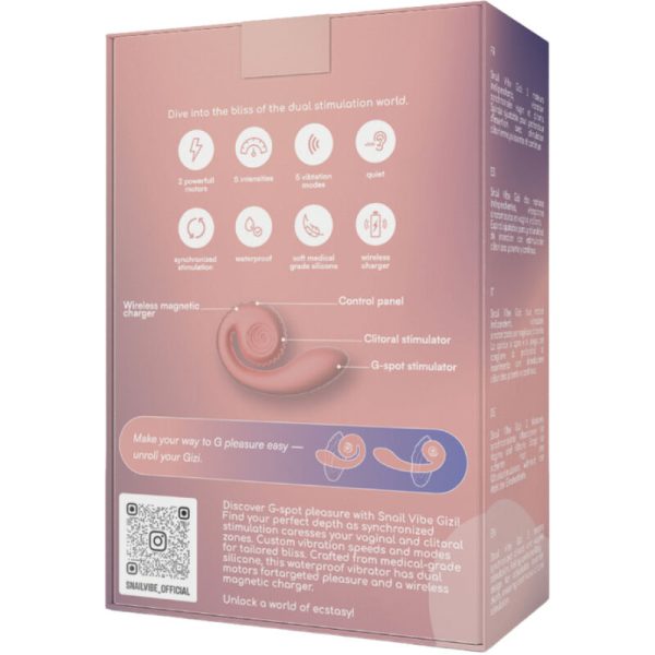 SNAIL VIBE - GIZI DUAL STIMULATEUR ROSE - – Image 5