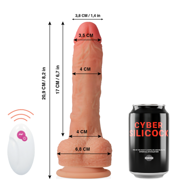 CYBER SILICOCK - TÉLÉCOMMANDE RÉALISTE MASTER HUCK 20.9 CM -O- 4 CM - – Image 2