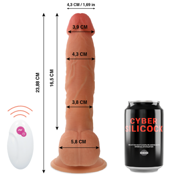 CYBER SILICOCK - TÉLÉCOMMANDE RÉALISTE MR JOHN 23.88 CM -O- 4.3 CM - – Image 2